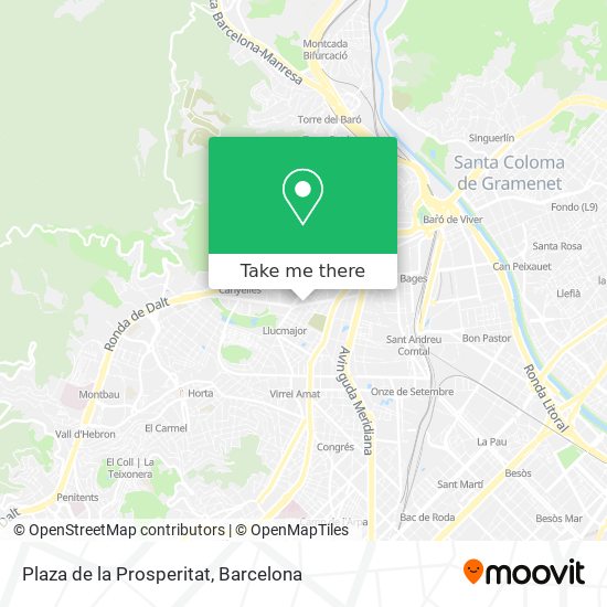 Plaza de la Prosperitat map