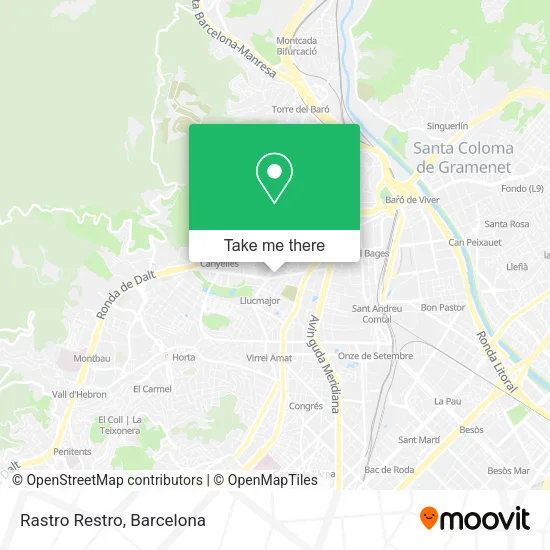 Rastro Restro map