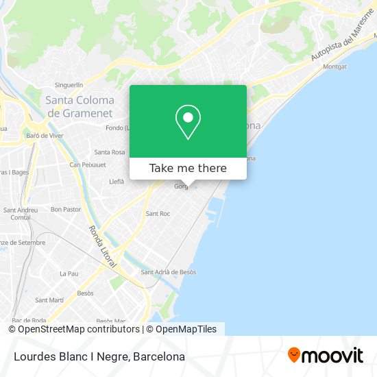 Lourdes Blanc I Negre map
