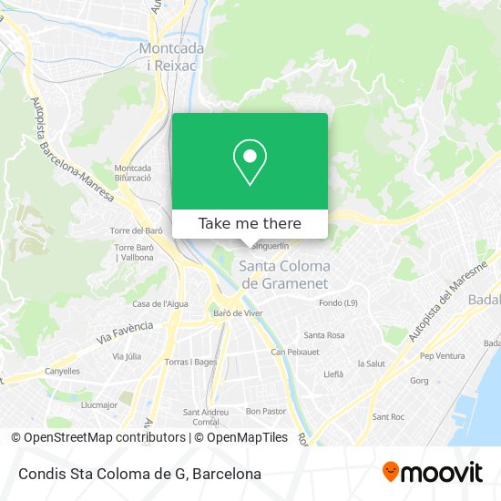 Condis Sta Coloma de G map