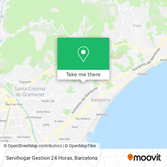 mapa Servihogar Gestion 24 Horas