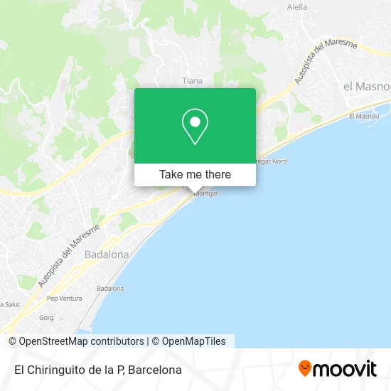 El Chiringuito de la P map