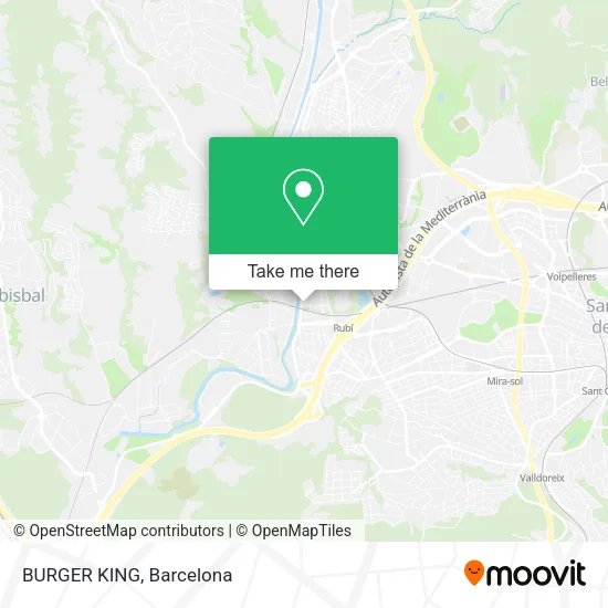 BURGER KING map