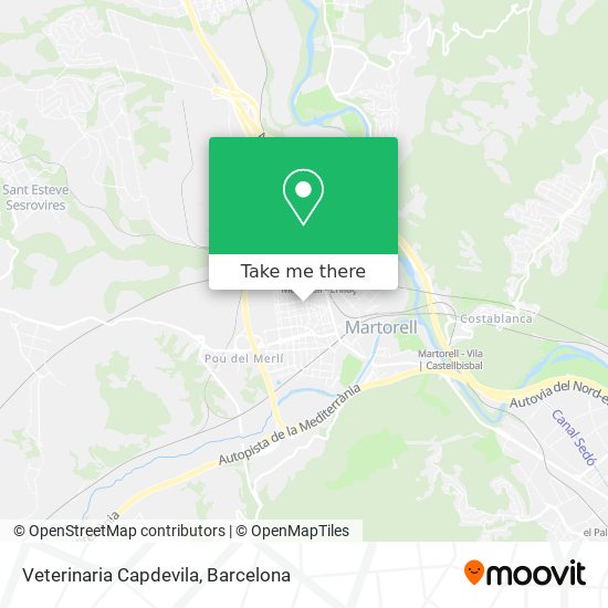 Veterinaria Capdevila map