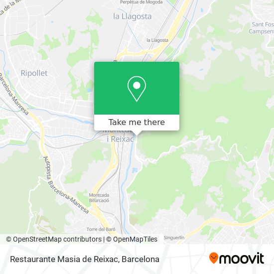 mapa Restaurante Masia de Reixac