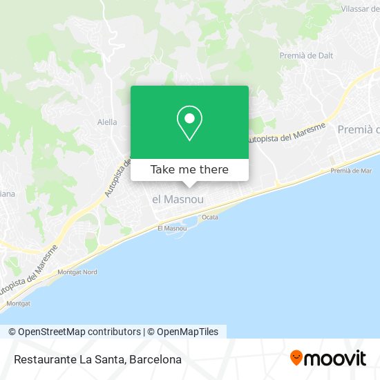 Restaurante La Santa map