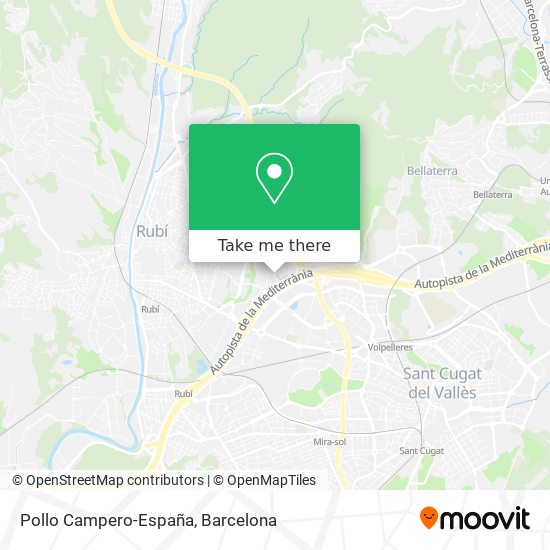 Pollo Campero-España map