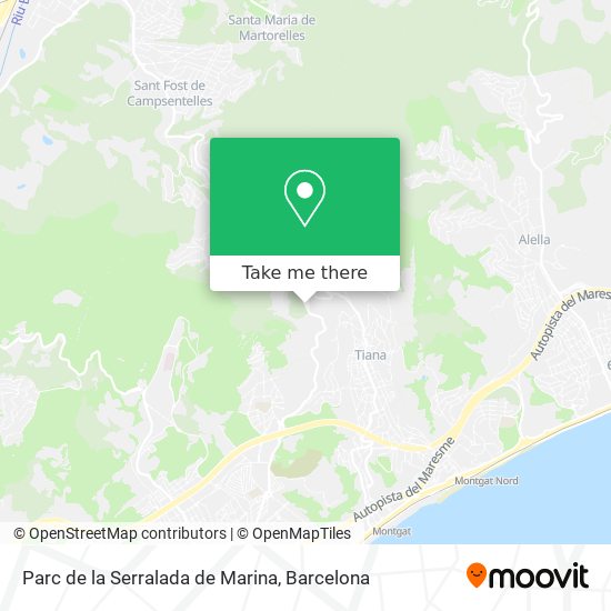 Parc de la Serralada de Marina map