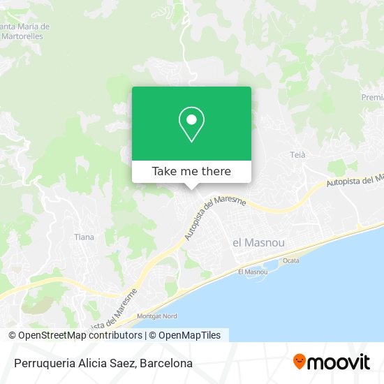 Perruqueria Alicia Saez map