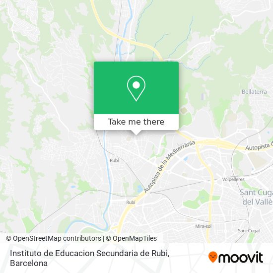 Instituto de Educacion Secundaria de Rubi map