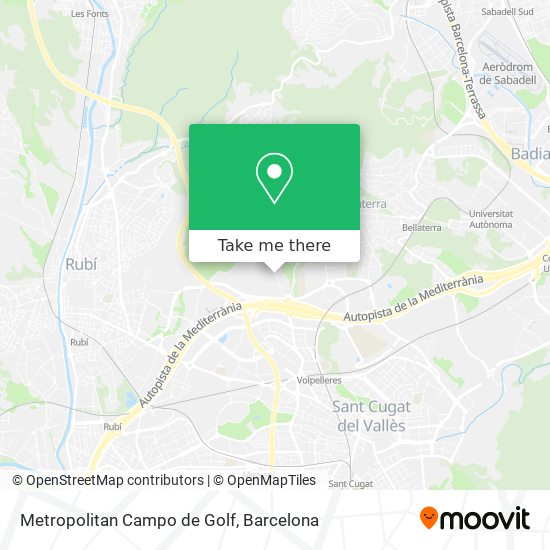 Metropolitan Campo de Golf map