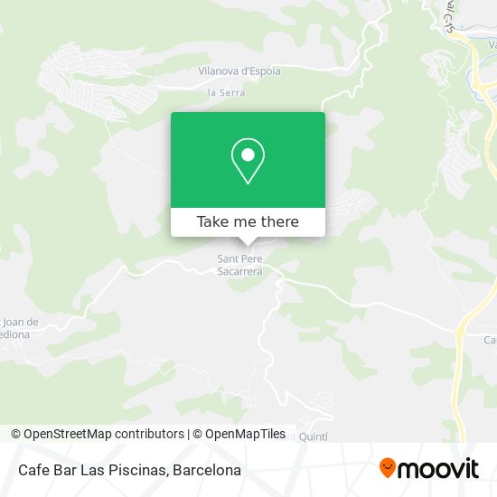 Cafe Bar Las Piscinas map