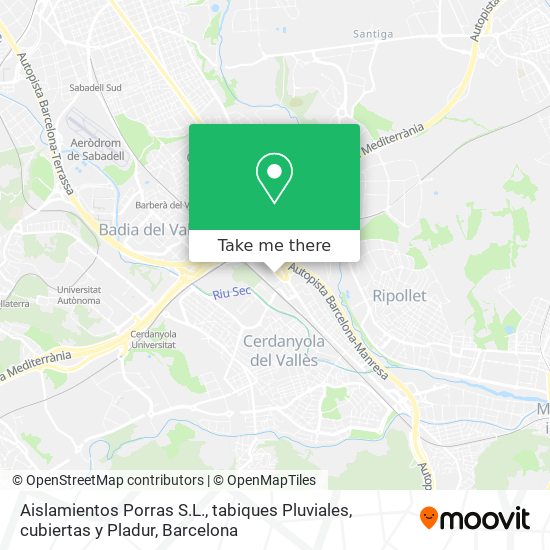 Aislamientos Porras S.L., tabiques Pluviales, cubiertas y Pladur map