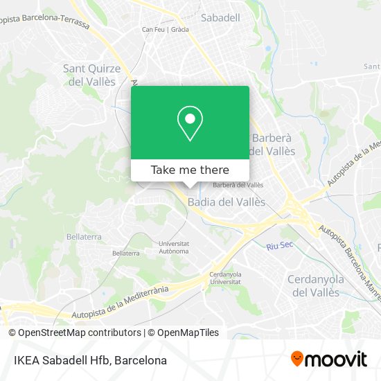 IKEA Sabadell Hfb map