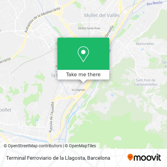 Terminal Ferroviario de la Llagosta map