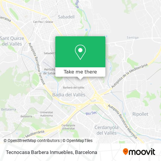 Tecnocasa Barbera Inmuebles map