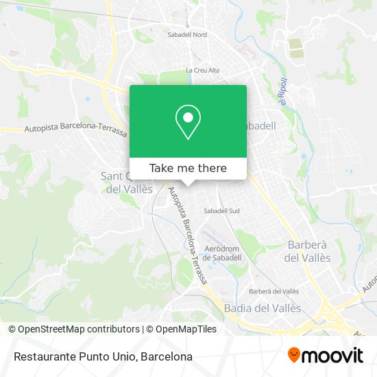 Restaurante Punto Unio map