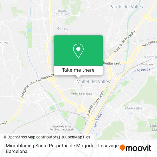 Microblading Santa Perpétua de Mogoda - Lesavage map