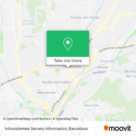Infosistemes Serveis Informatics map