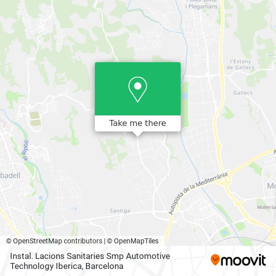 Instal. Lacions Sanitaries Smp Automotive Technology Iberica map