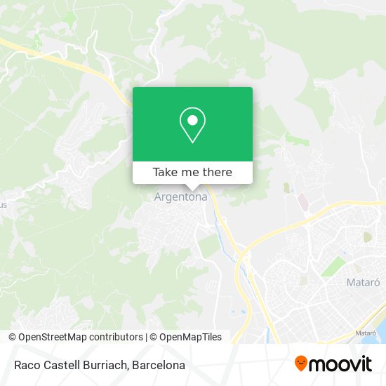 Raco Castell Burriach map