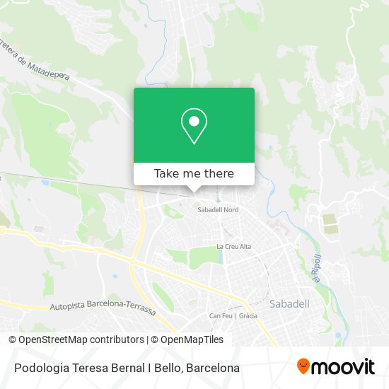 Podologia Teresa Bernal I Bello map