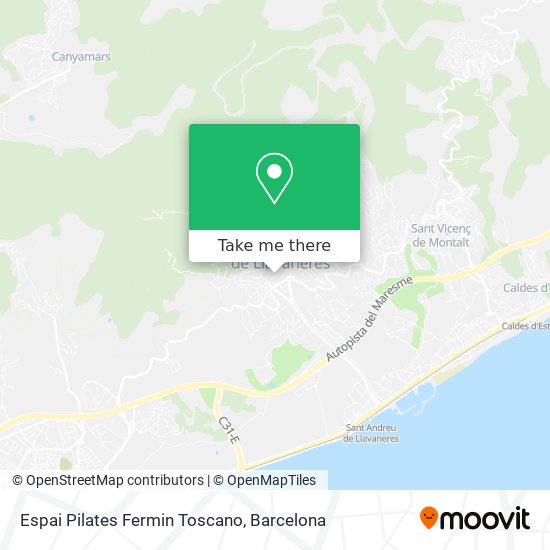 mapa Espai Pilates Fermin Toscano