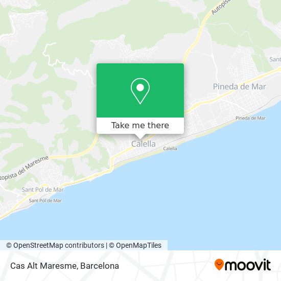 Cas Alt Maresme map