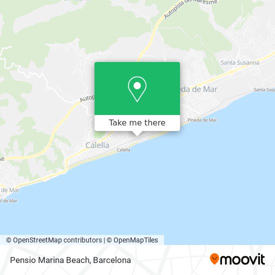 Pensio Marina Beach map