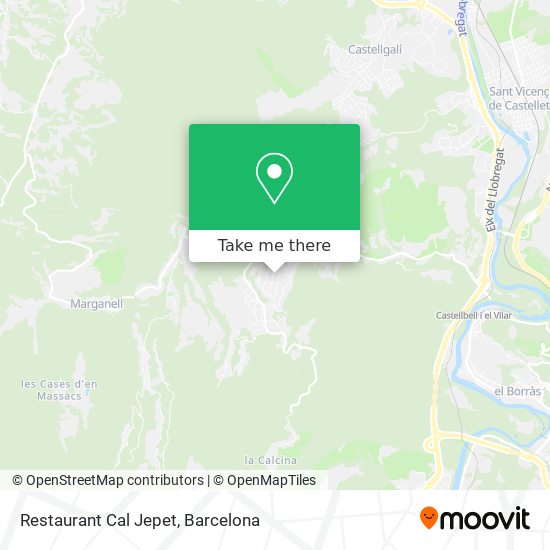 mapa Restaurant Cal Jepet