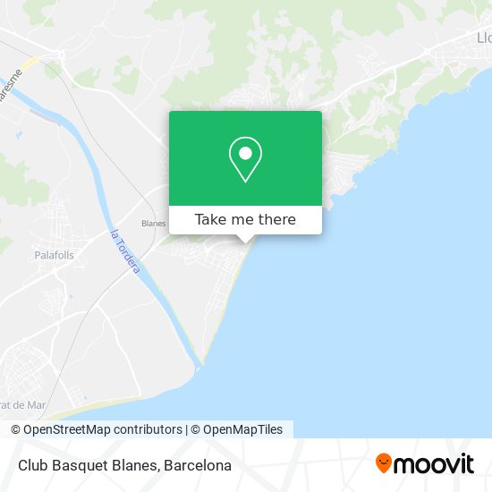 Club Basquet Blanes map