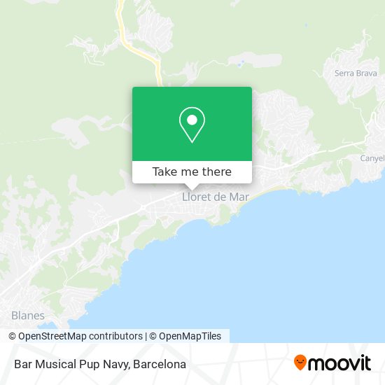 Bar Musical Pup Navy map