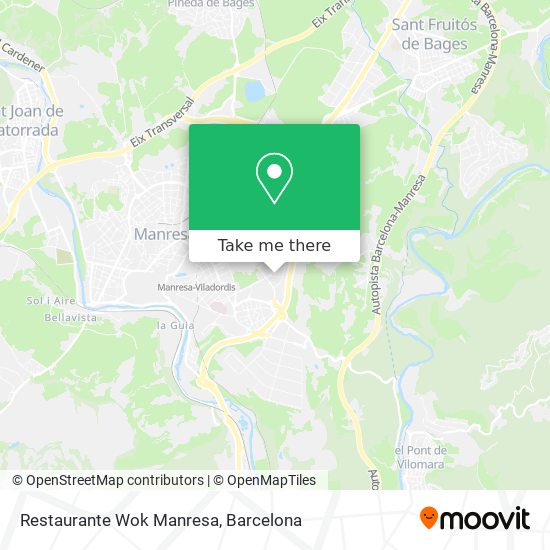 Restaurante Wok Manresa map