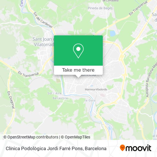 Clínica Podològica Jordi Farré Pons map