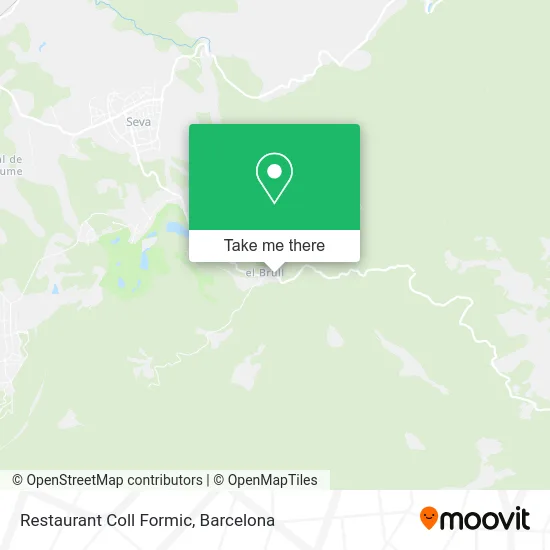 Restaurant Coll Formic map