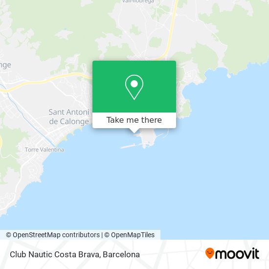 Club Nautic Costa Brava map