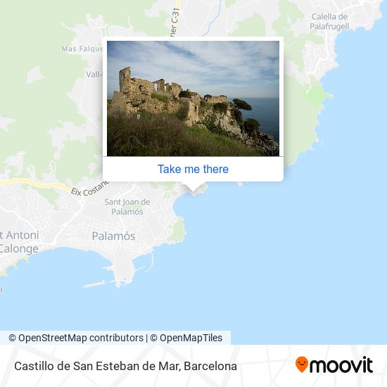 Castillo de San Esteban de Mar map