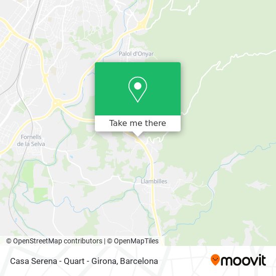mapa Casa Serena - Quart - Girona