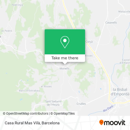 Casa Rural Mas Vilà map