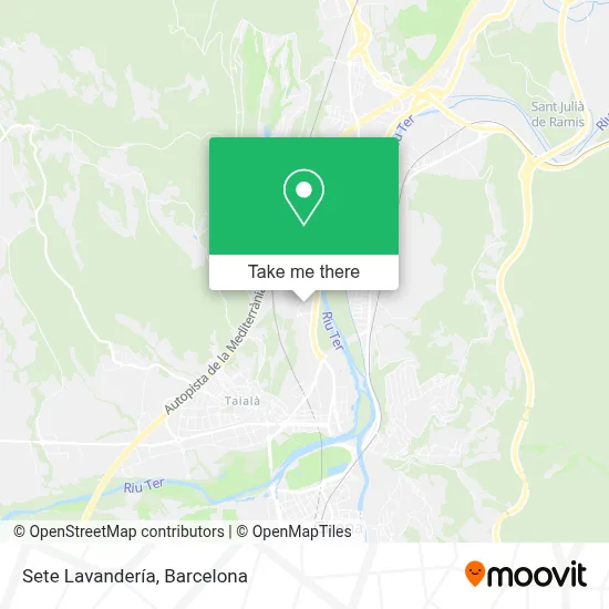 Sete Lavandería map