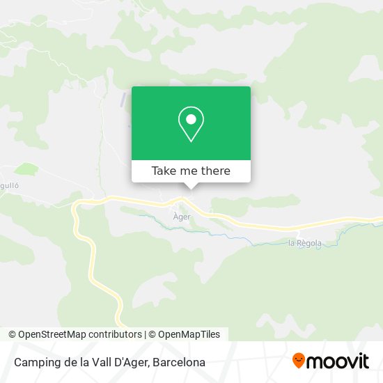 Camping de la Vall D'Ager map