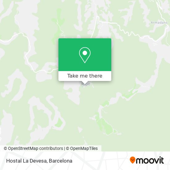 Hostal La Devesa map