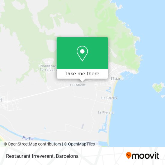 Restaurant Irreverent map