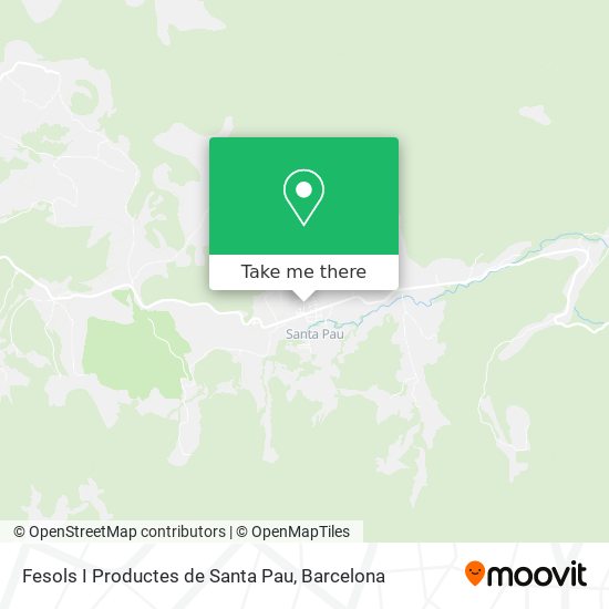 mapa Fesols I Productes de Santa Pau