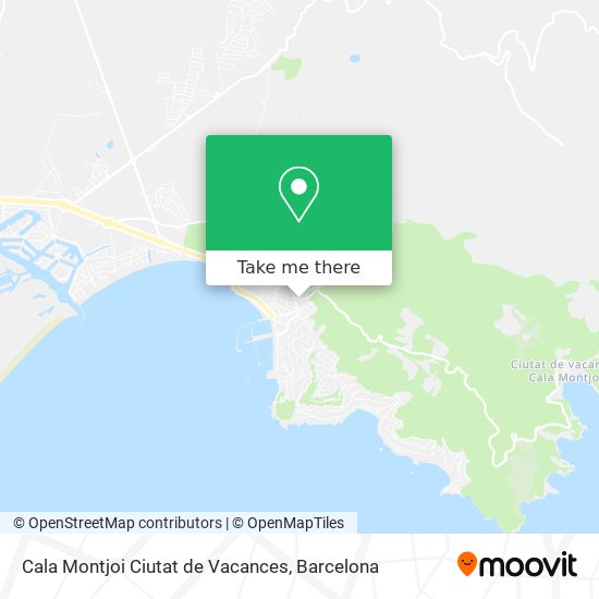 Cala Montjoi Ciutat de Vacances map