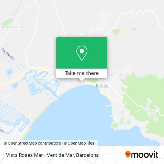 Vista Roses Mar - Vent de Mar map