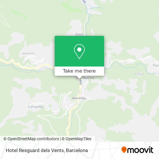 Hotel Resguard dels Vents map