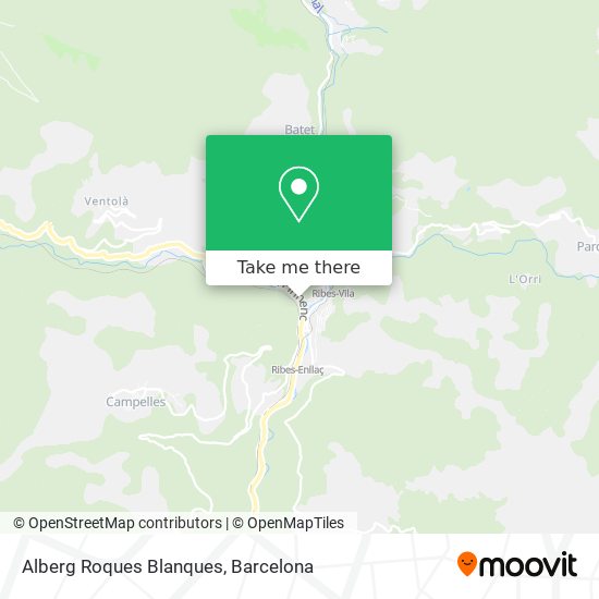 Alberg Roques Blanques map