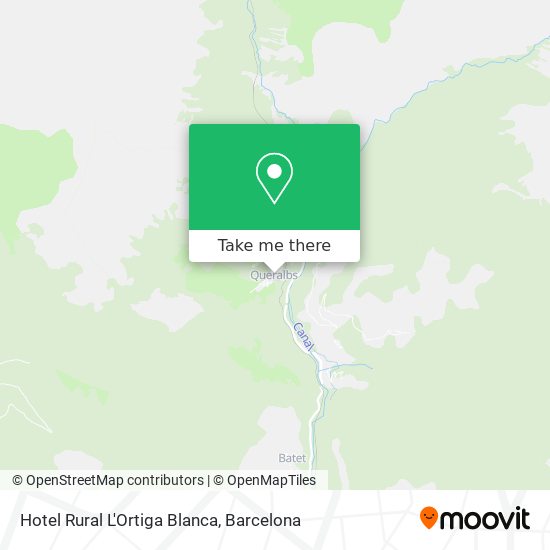 Hotel Rural L'Ortiga Blanca map