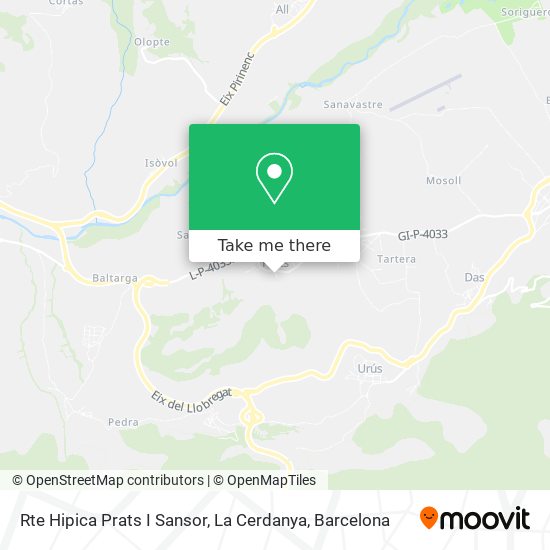 Rte Hipica Prats I Sansor, La Cerdanya map